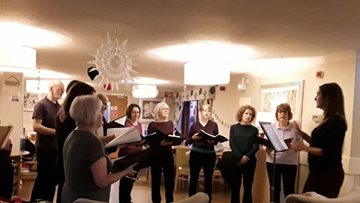 Beeston care home gets in the festive spirit with Christmas carols